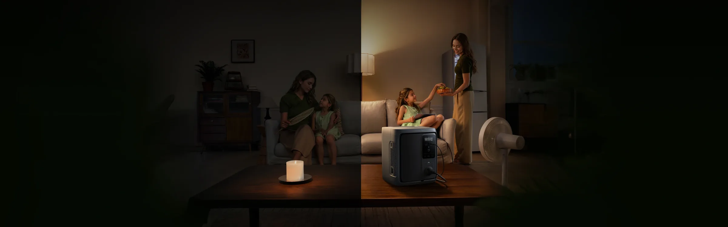 EcoFlow DELTA 3 1000 Air en una sala