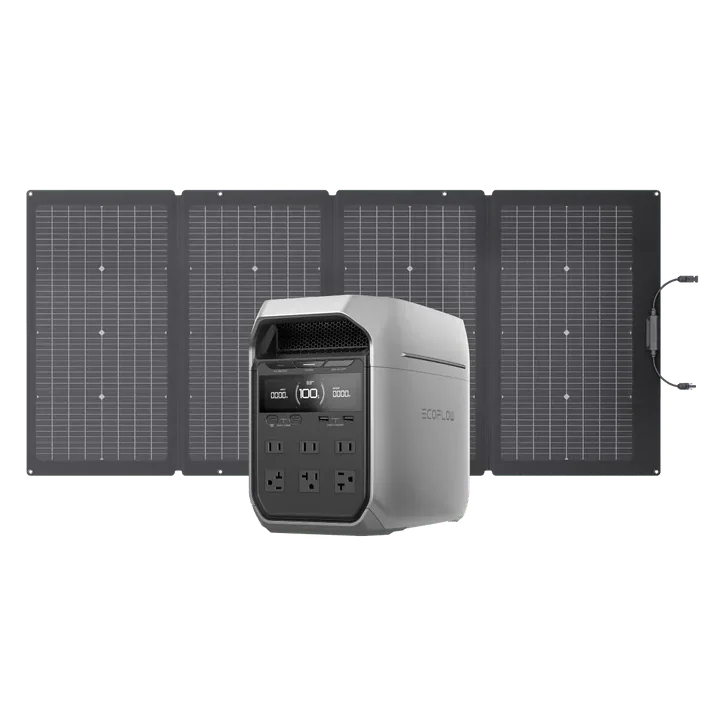 EcoFlow DELTA 3 Plus, puertos frontales