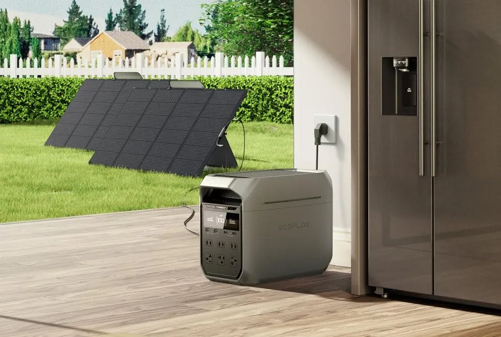 DELTA 3 Plus conectada a la red y a un panel solar en casa