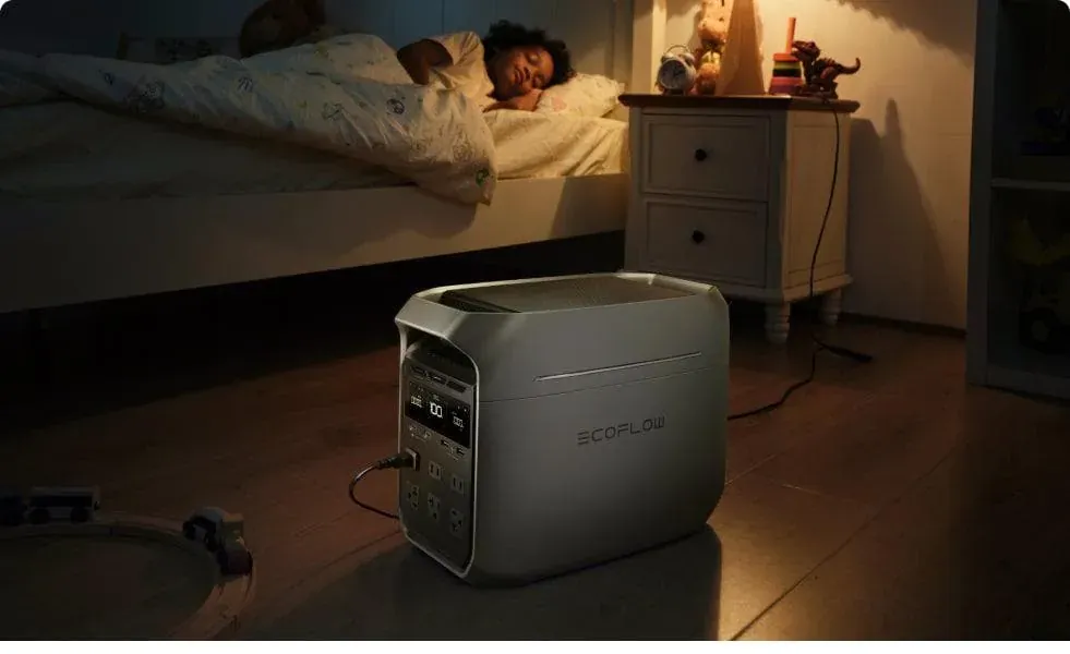 DELTA 3 Plus en una tienda de campaña de noche