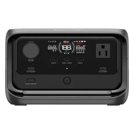 EcoFlow RIVER 3 Plus, vista en ángulo
